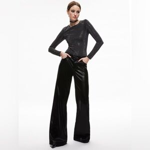 Alice And Olivia’s Studded Rhinestone Bodysuit size Large